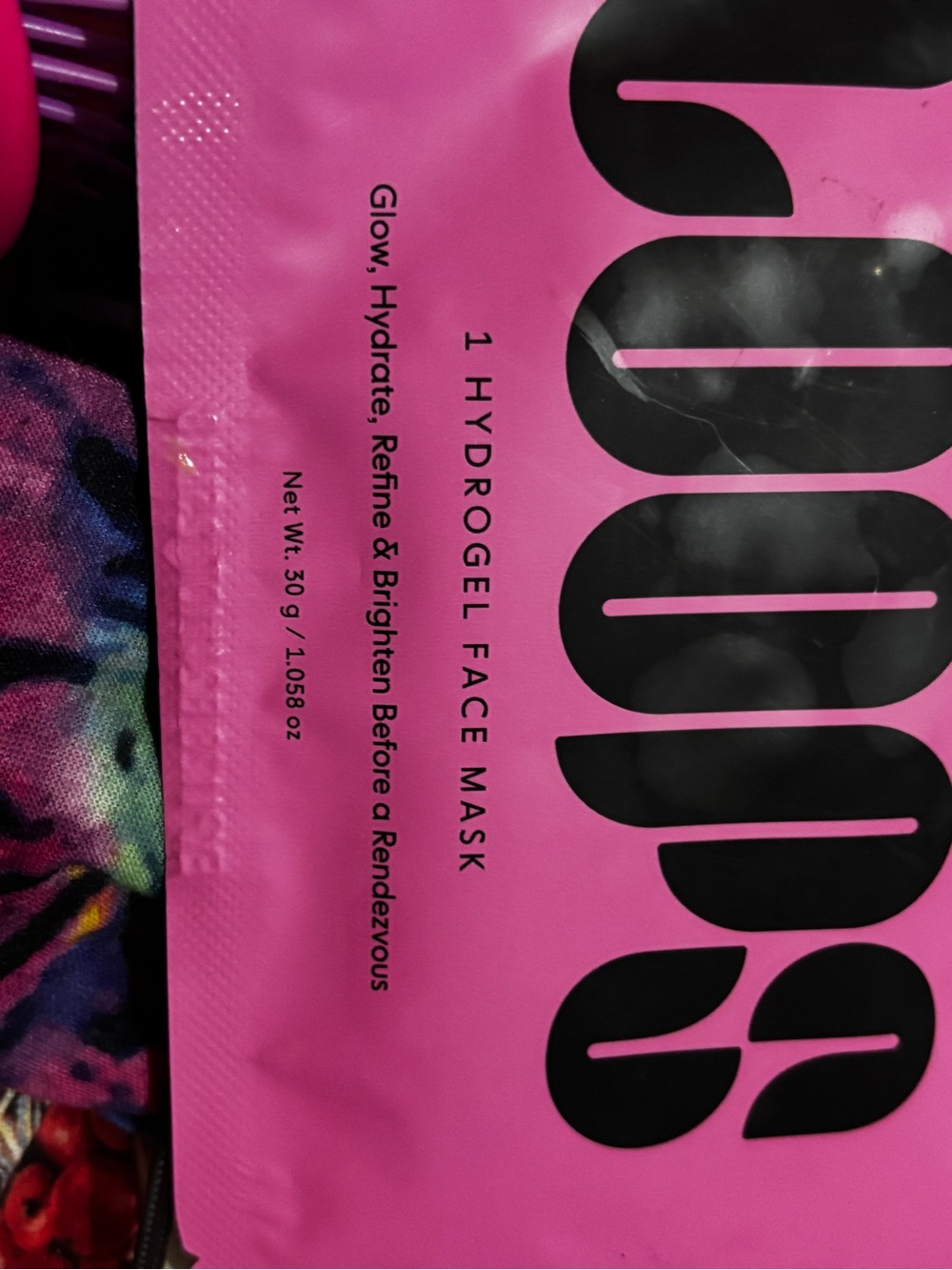 Glow Hydrogel Face Mask - Pink